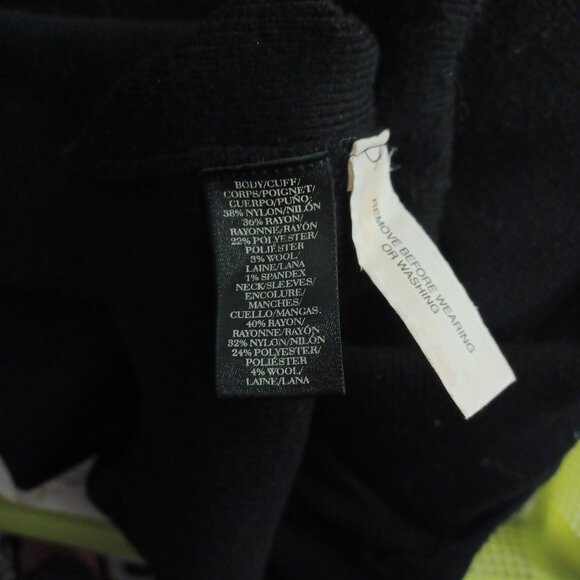 ANN TAYLOR Dress Cowl Drape Neck LS Sweater Knit Sheath S - Picture 4 of 4